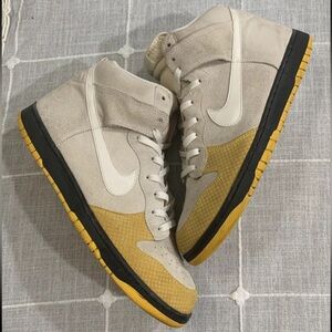 Nike Dunk High Sail Varsity Maze Yellow Black